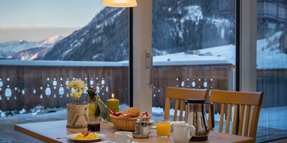 Pensionen - Restaurant - Osttirol - Frühstücksraum mit Panoramablick - Bergerhof