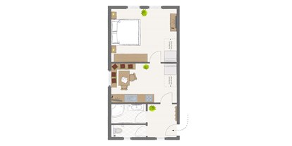 Pensionen - Skilift - Großarltal - Einteilung Appartement B - Gästehaus Toferer