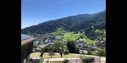 Pensionen - Wanderweg - Region Zell am See - Blick vom Balkon Kitzsteinhorn 8-10 Personen  - Oberaigenhof Ferienwohnungen Kaprun 