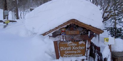 Pensionen - Skiverleih - Ramsau am Dachstein - Herzlich Willkommen - Gästehaus Pürstl-Kocher