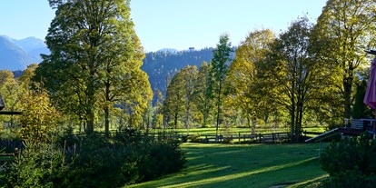 Pensionen - Fahrradverleih - Steiermark - Blick in den Garten - Dachsteinhof
