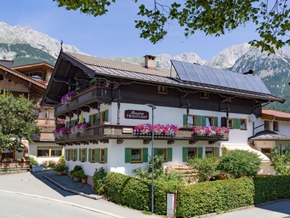 Pensionen - Restaurant - Kitzbühel - Sommer - Zimmer & Appartements Pension Hinterholzer