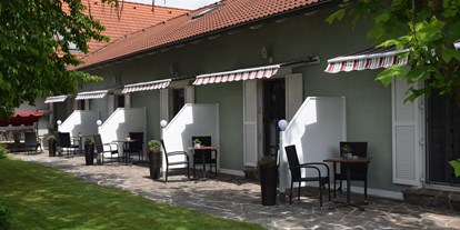 Pensionen - WLAN - Kapfenstein - Jedes Zimmer hat eine eigene Terrasse.  - Gästehaus Sabina