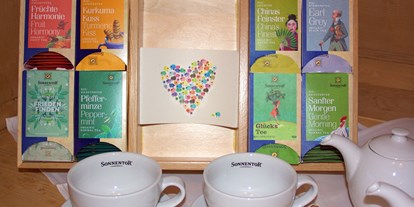 Pensionen - Terrasse - Bad Waltersdorf - Gerne können Sie sich auch jederzeit an unserem ausgewogenen Tee-Buffet bedienen. - Pension Lammerhof
