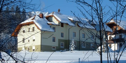 Pensionen - Terrasse - Feldkirchen in Kärnten - Auch im Winter ist es schön - Gästehaus Karoline