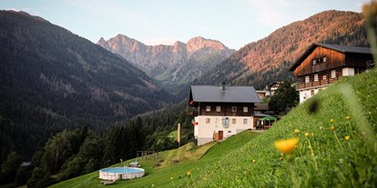 Pensionen - Umgebungsschwerpunkt: Berg - Mörtschach - Blick vom Lahnerhof Richtung Steinwand - Berggasthof-Pension Lahnerhof