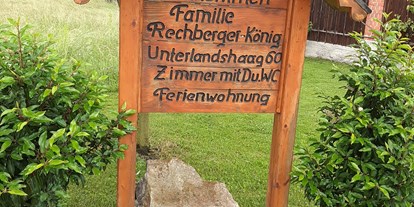 Pensionen - Radweg - Haibach ob der Donau - Beschilderung - Bauernhof Rechberger-König (Fingerneißl)