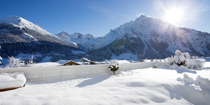 Pensionen - Skilift - Oberstaufen - grandiose Bergpanorama-
Sicht - Gästehaus Sonnenhof 