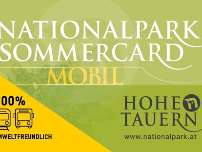 Pensionen - Garten - Niedernsill - Nationalpark Sommercard Partner - viele kostenlose und ermäßigte Attraktionen 1. Mai bis 31. Oktober - Sportpension Thayer