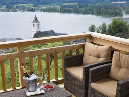 Pensionen - Art der Pension: Frühstückspension - Hallstatt - Blick vom Balkon - Urlaub am Altroiterhof