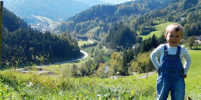 Pensionen - Umgebungsschwerpunkt: Berg - Wildalpen - Von uns aus haben Sie einen traumhaften Blick auf die Göstlinger Bergwelt und das Schi- und Wandergebiet Hochkar. - Biobauernhof Poidlbauer