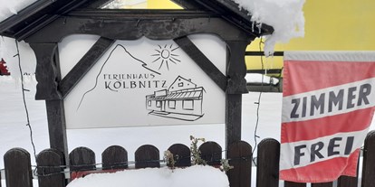 Pensionen - Umgebungsschwerpunkt: am Land - Flattach - Frühstückspension Ferienhaus Kolbnitz
