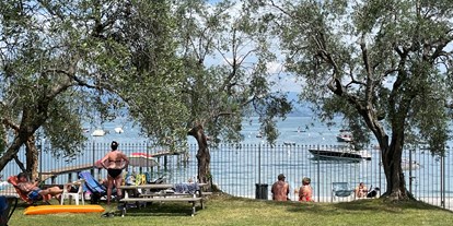 Pensionen - Umgebungsschwerpunkt: See - Italien - Unsere Privat Strand, nur 10 minuten zu Fuss erreichbar  - Villa Schindler