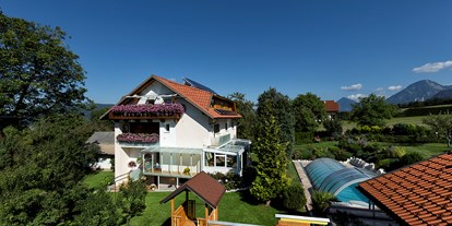 Pensionen - Umgebungsschwerpunkt: am Land - Rosenbach (St. Jakob im Rosental) - Ansicht von der Pension - Haus Melicha