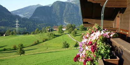 Pensionen - Art der Pension: Urlaub am Bauernhof - Großarl - Ausblick vom Balkon Richtung Süden - Bio-Bauernhof Reitmayrgut