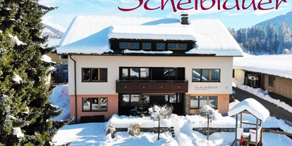 Pensionen - Radweg - Nassfeld-Pressegger See - Haus Scheiblauer Nassfeld Tröpolach skiing apartment view winter - Haus Scheiblauer