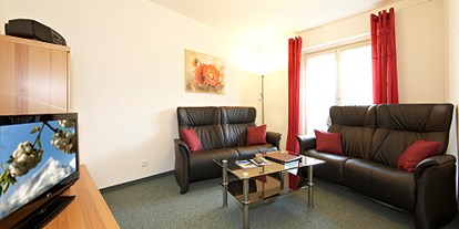 Pensionen - Balkon - Ehrwald - Junior-Suite Dreitorspitze - Wohnzimmer - Gästehaus im Winkel